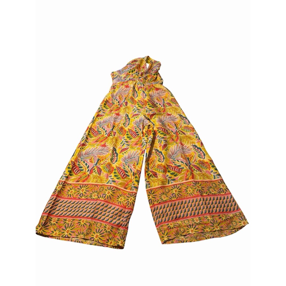 Dress Forum Yellow Floral Wide-Leg Jumpsuit
